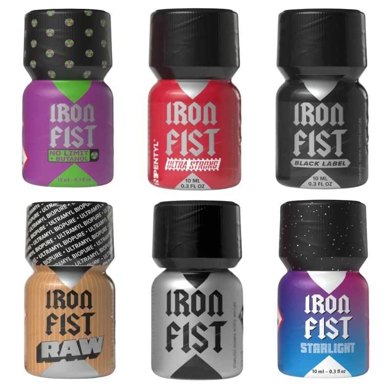 Pack Poppers Vitoria – 6 marcas diferentes 10ml
